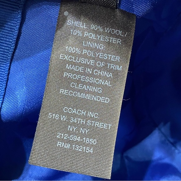 NICE - Coach polyester plaid knit hat - blue/pink/black - Picture 6 of 8